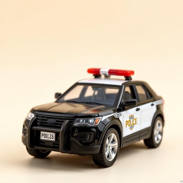 Police Patrol Car with Siren